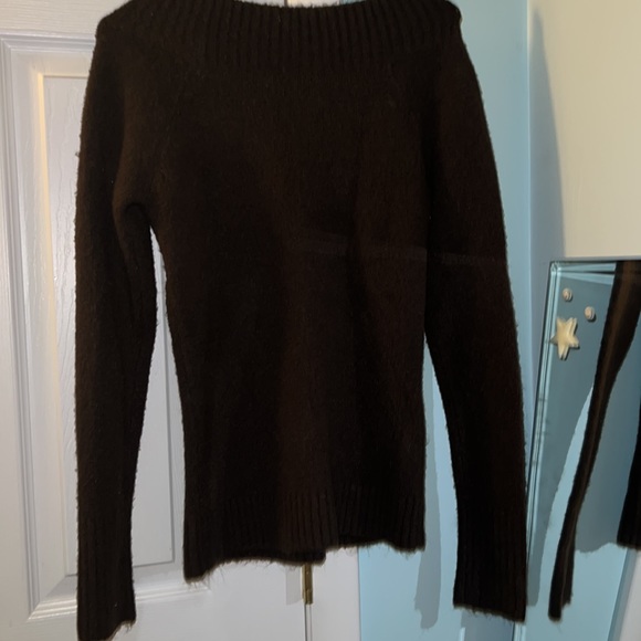 Dark brown sweater; barely worn; size small - Picture 3 of 5